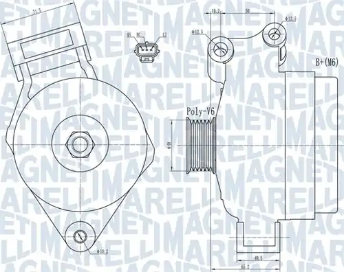 генератор MAGNETI MARELLI 063731925010