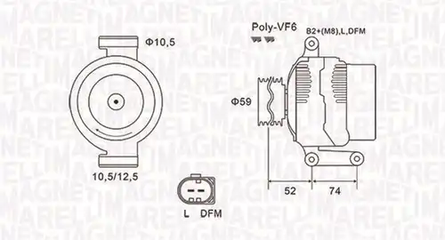 генератор MAGNETI MARELLI 063731928010