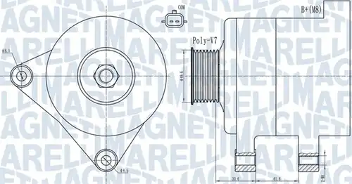 генератор MAGNETI MARELLI 063731936010