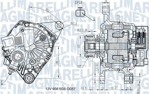 генератор MAGNETI MARELLI 063731938010