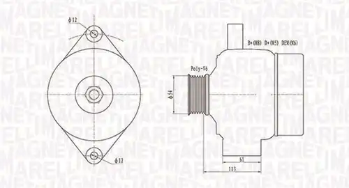 генератор MAGNETI MARELLI 063731952010