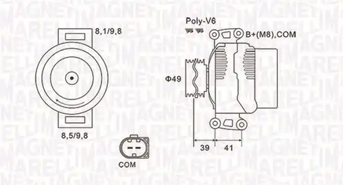 генератор MAGNETI MARELLI 063731953010