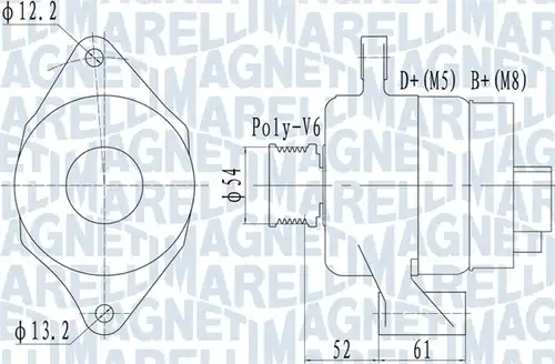 генератор MAGNETI MARELLI 063732049010