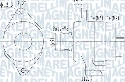 генератор MAGNETI MARELLI 063732050010