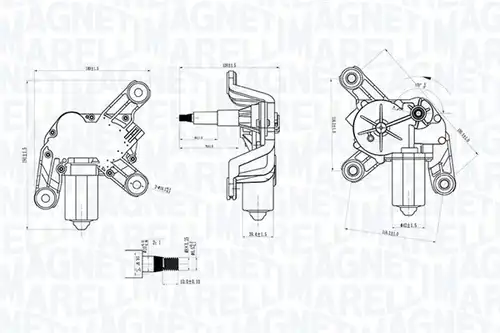 двигател на чистачките MAGNETI MARELLI 064070700010