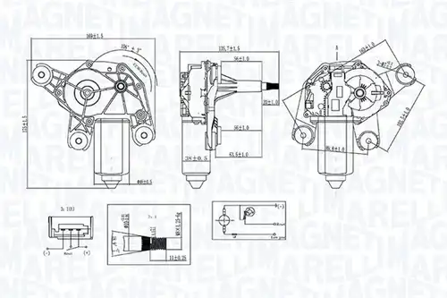 двигател на чистачките MAGNETI MARELLI 064071200010