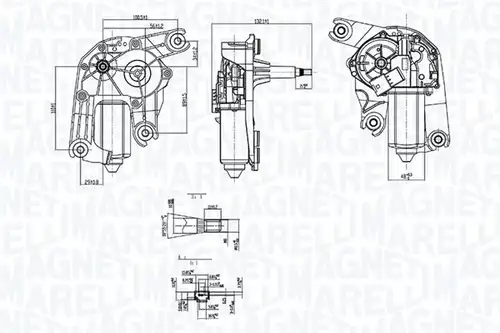 двигател на чистачките MAGNETI MARELLI 064074000010