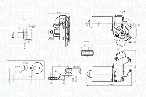 двигател на чистачките MAGNETI MARELLI 064371900010