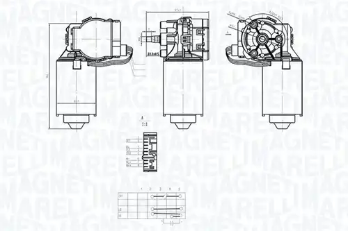 двигател на чистачките MAGNETI MARELLI 064373500010