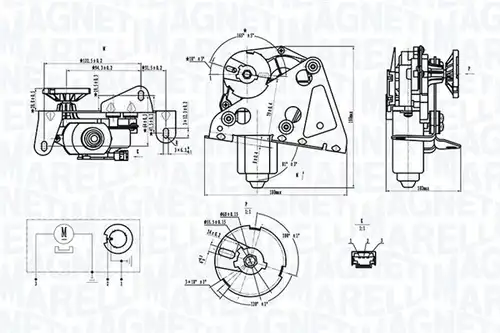 двигател на чистачките MAGNETI MARELLI 064374400010