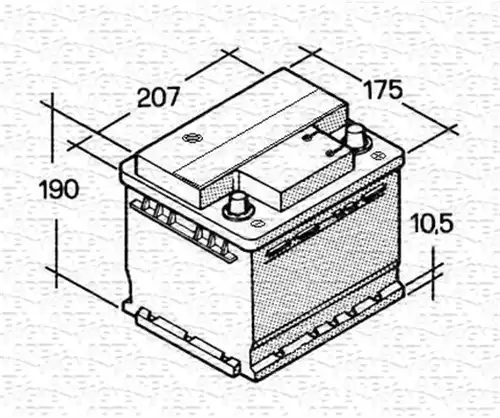 стартов акумулатор MAGNETI MARELLI 067143613003