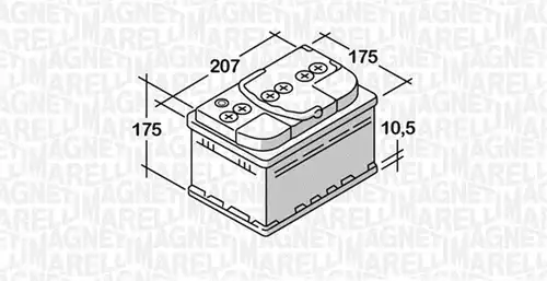 стартов акумулатор MAGNETI MARELLI 068044042030