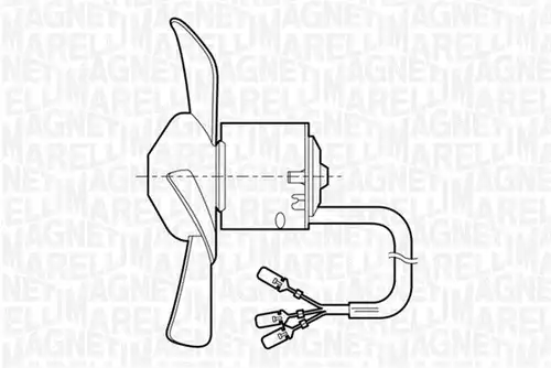 вентилатор вътрешно пространство MAGNETI MARELLI 069401251010