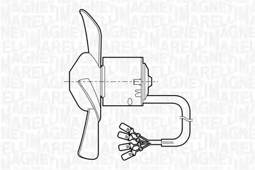 вентилатор вътрешно пространство MAGNETI MARELLI 069401252010