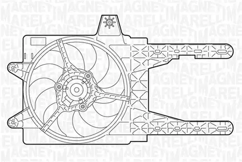 вентилатор, охлаждане на двигателя MAGNETI MARELLI 069402312010