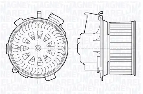 вентилатор вътрешно пространство MAGNETI MARELLI 069412711010