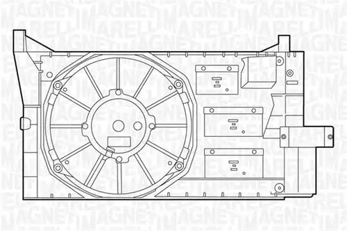 вентилатор, охлаждане на двигателя MAGNETI MARELLI 069422043010