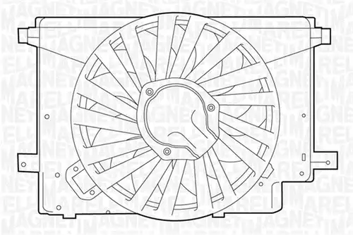 вентилатор, охлаждане на двигателя MAGNETI MARELLI 069422242010