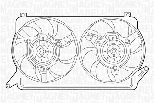 вентилатор, охлаждане на двигателя MAGNETI MARELLI 069422244010