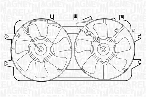 вентилатор, охлаждане на двигателя MAGNETI MARELLI 069422411010