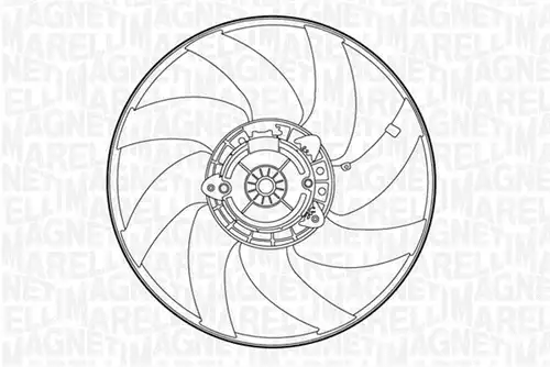 вентилатор, охлаждане на двигателя MAGNETI MARELLI 069422435010