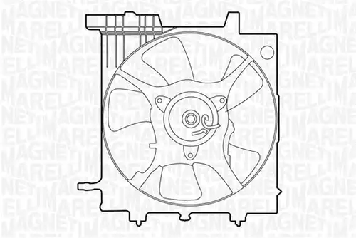 вентилатор, охлаждане на двигателя MAGNETI MARELLI 069422440010