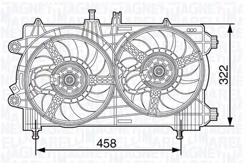 вентилатор, охлаждане на двигателя MAGNETI MARELLI 069422481010