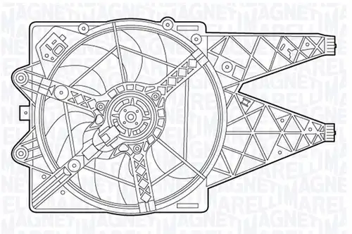 вентилатор, охлаждане на двигателя MAGNETI MARELLI 069422485010