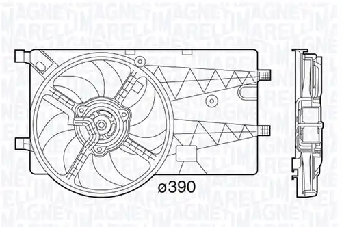 вентилатор, охлаждане на двигателя MAGNETI MARELLI 069422575010