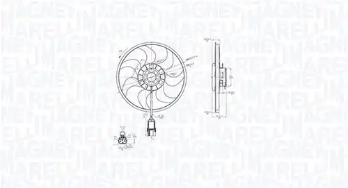вентилатор, охлаждане на двигателя MAGNETI MARELLI 069422861010