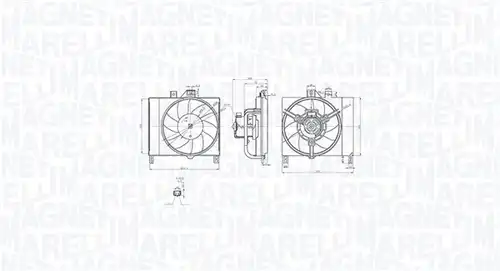 вентилатор, охлаждане на двигателя MAGNETI MARELLI 069422873010