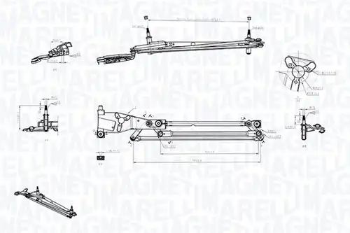 лостов механизъм на чистачките MAGNETI MARELLI 085570706010