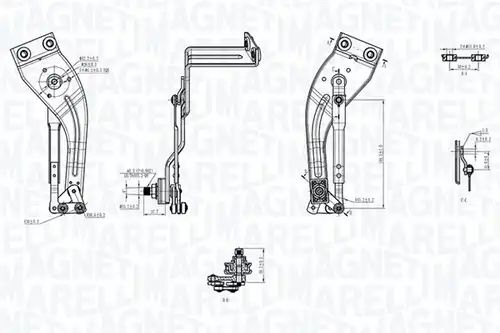 лостов механизъм на чистачките MAGNETI MARELLI 085570712010