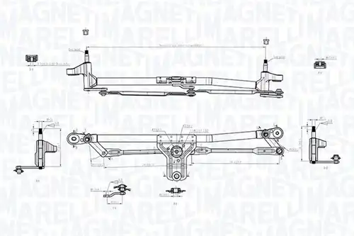 лостов механизъм на чистачките MAGNETI MARELLI 085570715010