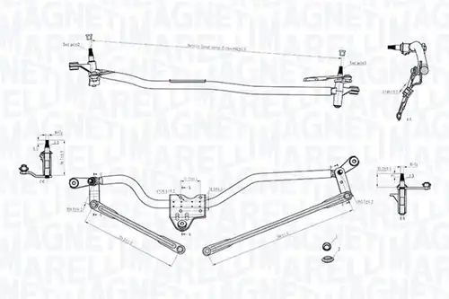 лостов механизъм на чистачките MAGNETI MARELLI 085570750010