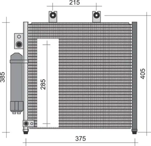 кондензатор, климатизация MAGNETI MARELLI 350203250000