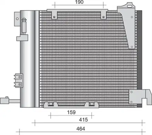 кондензатор, климатизация MAGNETI MARELLI 350203263000