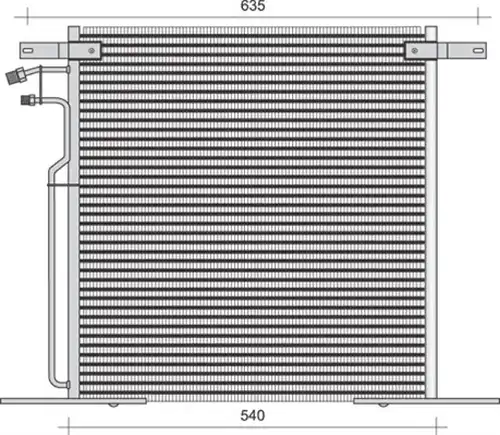 кондензатор, климатизация MAGNETI MARELLI 350203283000