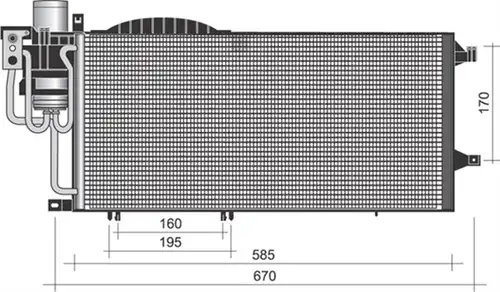 кондензатор, климатизация MAGNETI MARELLI 350203373000