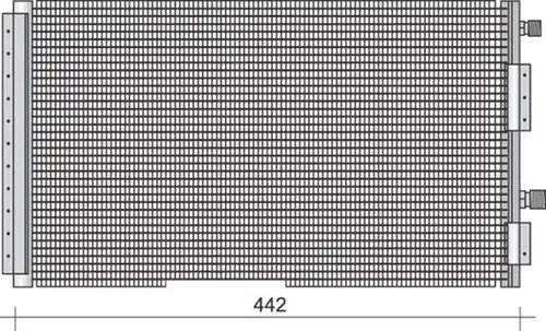 кондензатор, климатизация MAGNETI MARELLI 350203433000