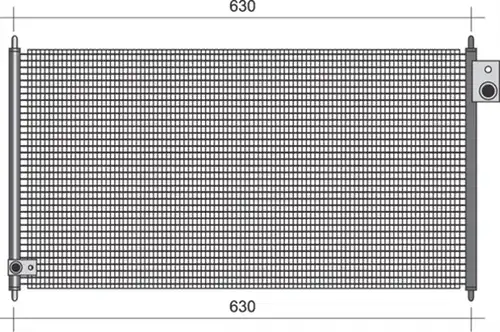 кондензатор, климатизация MAGNETI MARELLI 350203471000