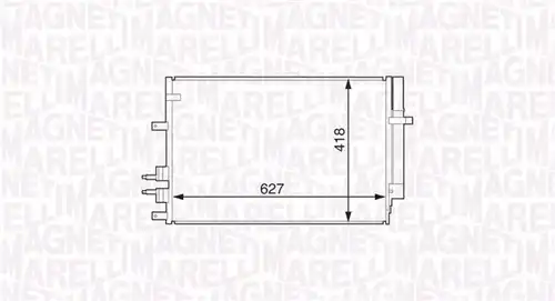 кондензатор, климатизация MAGNETI MARELLI 350203615000