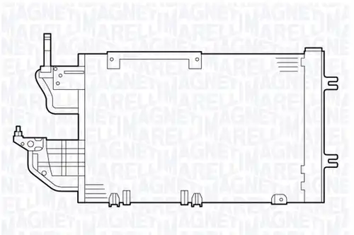 кондензатор, климатизация MAGNETI MARELLI 350203635000