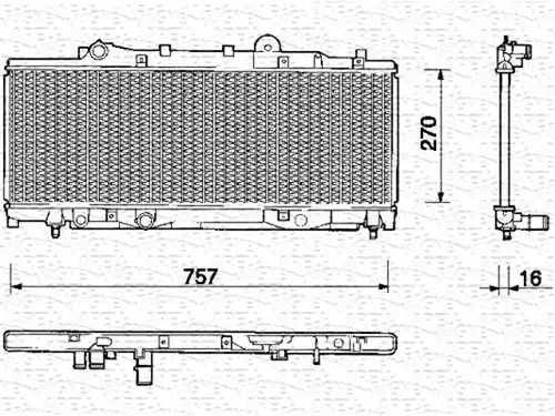 воден радиатор MAGNETI MARELLI 350213115000