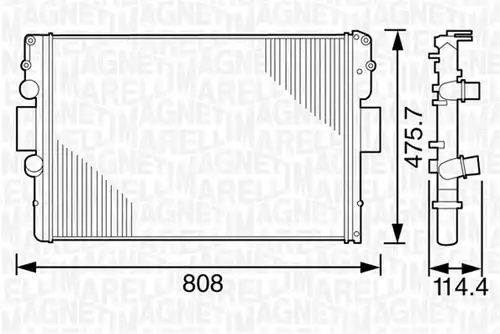 воден радиатор MAGNETI MARELLI 350213120900