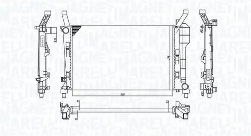 воден радиатор MAGNETI MARELLI 350213126200