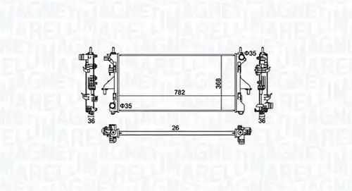 воден радиатор MAGNETI MARELLI 350213126900