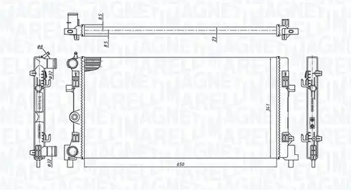 воден радиатор MAGNETI MARELLI 350213127900