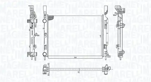 воден радиатор MAGNETI MARELLI 350213142600