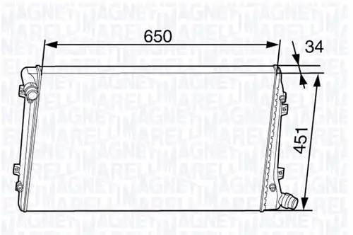 воден радиатор MAGNETI MARELLI 350213143700